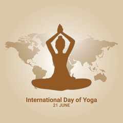 international yoga day. yoga body posture. Woman practicing yoga. vector illustration design.