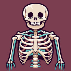 human skull vector