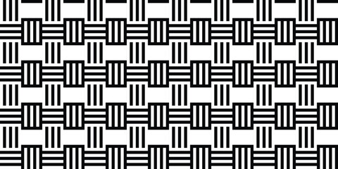 Abstract seamless pattern of stripes in a weave. Vector illustration.
