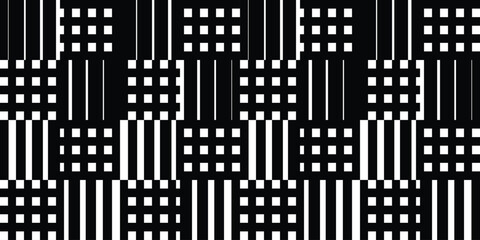 Abstract seamless pattern of stripes in a weave. Vector illustration.