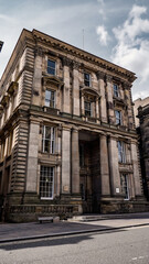 The imposing facade of the old Post Office building in Newcastle, UK, stands as a testament to its rich history and architectural grandeur