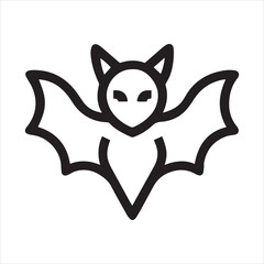Fototapeta premium bat animal silhouette vector illustration logo sticker
