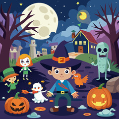 halloween vector illustration
