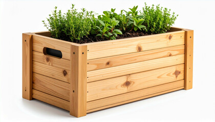 woodland frames; a pine window box for seasonal blooms