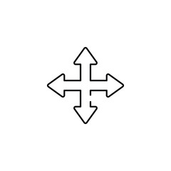 Move Selector icon design with white background stock illustration