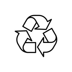 Obraz premium Vector line icon related to recycle and zero waste. Perfect Line. Editable Stroke.