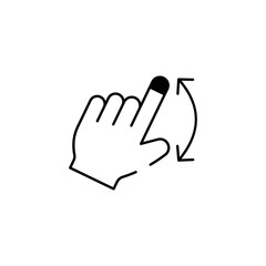 Cursor Rotate icon design with white background stock illustration