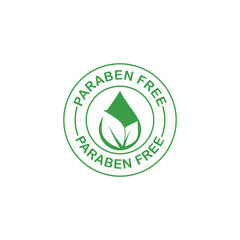 Paraben Free Green Icon Vector.