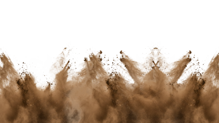 Dust explosion sandstorm brown earth particles abstract background desert dry arid climate