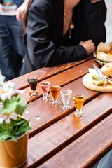 Overflowing milkshake with cookie crumbles and splash