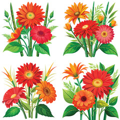 Bouquet Gerbera vibrant gerbera daisy floral arrangements flower