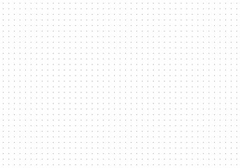 Dotted simple squared grid graph paper template for notebooks. Dotted black background. Bullet journal textured pattern. Design printable graphic sheet.