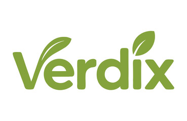 Verdix Logo Featuring Green Leaves, Appealing to Sustainable Brands