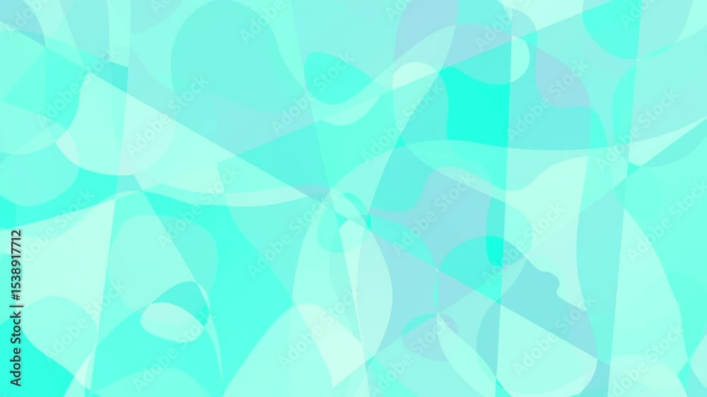 Aufkleber Animation Seamless gradient background for loop playback. Teal color loop background
