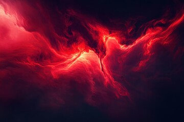 Abstract red and dark nebula cosmic background