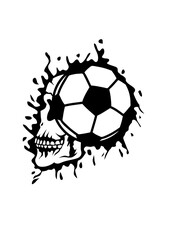 football tete de mort profil ballon © Scal