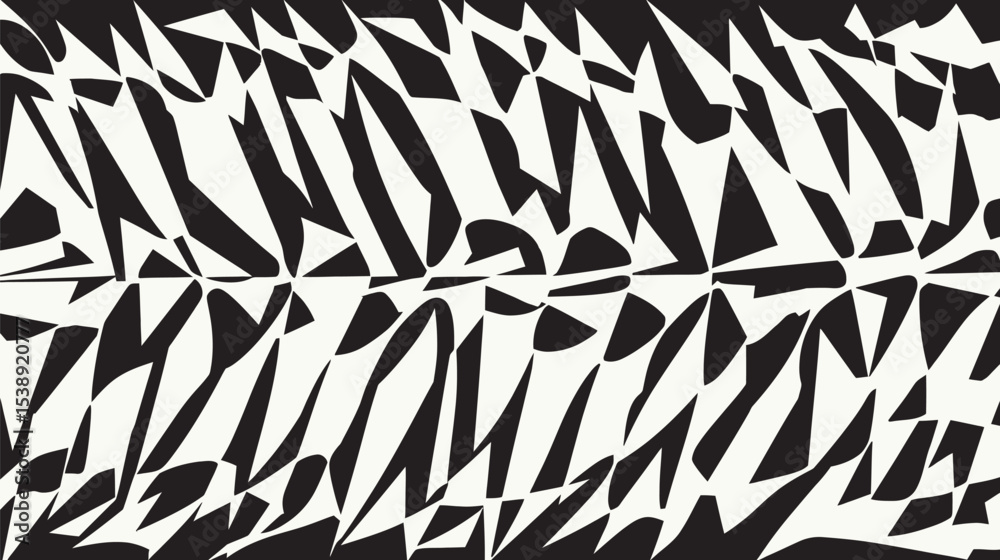 Poster geometric shapes interweave creating complex pattern background design