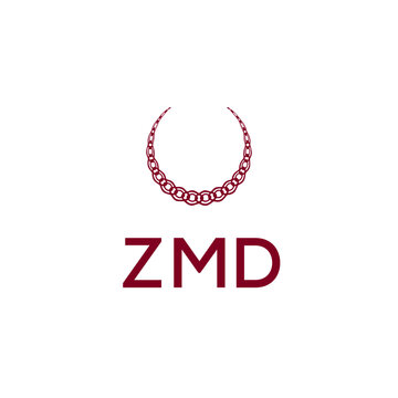 ZMD three initial letter iconic line negative space minimal logo design vector template. monogram, abstract, wordmark, business, typography, minimalist, brand, company, flat, modern, unique, simple