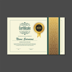 Classic certificate of achievement award template