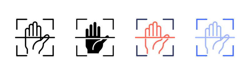 Palm Scan Icon