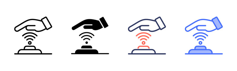 Palm Scanning Icon