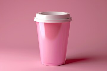 Premium Quality Image of Plastic Cup Mockup Rendering Design