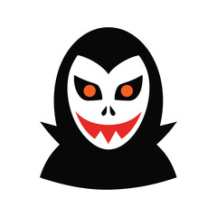 Halloween mask vector art illustration