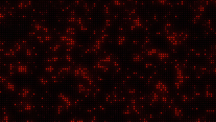 Glowing red and blue halftone dots on black background 4k wallpaper poster cover backdrop © Premium Backgrounds 