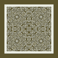 seamless die cut decorative pattern template