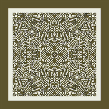 seamless die cut decorative pattern template