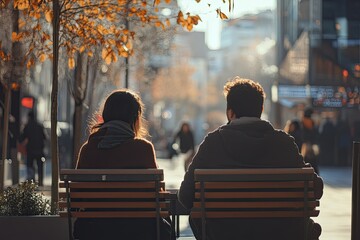 Flawless Visual of Medium Shot People Sitting Outdoors