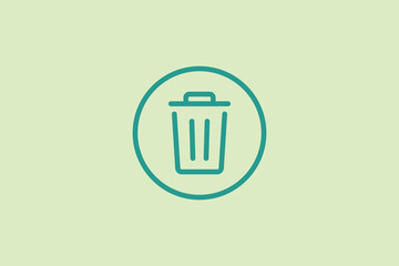 Delete icon. icon related to UI elements. suitable for web site, app, user interfaces,element, printable etc. line icon style. simple vector design editable