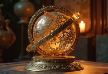 Retro Star Chart Art Close up