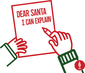 Humorous Christmas Letter to Santa Claus with a Plea for Explanation