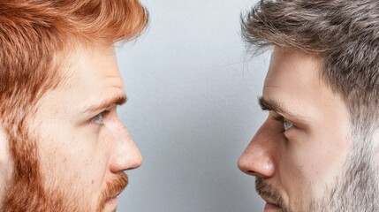 Side-by-side comparison highlighting the visual differences between a dry, flaky scalp and an excessively oily, greasy scalp, showcasing common hair and skin health challenges.