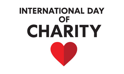 Vector illustration design concept of international day of charity.