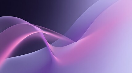 A minimalist abstract design with soft gradients transitioning from deep purple to light pink, with blurred edges .