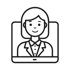 business woman icon