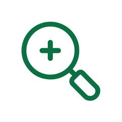 Fototapeta premium Search magnifier plus icon