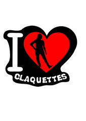 love claquettes i coeur