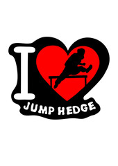 love saut haie coeur