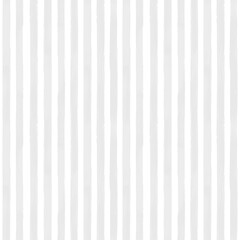 Seamless vertical watercolor stripe pattern in muted grey on white background