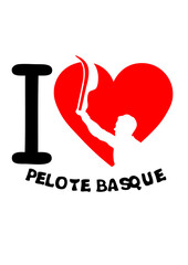 love pelote basque i coeur