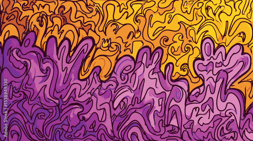 Poster fluid figures create dynamic forms abstract background design