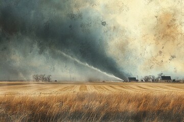 Fototapeta premium Strong tornado in Kansas