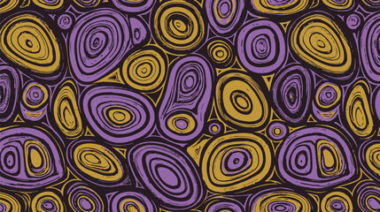 Vibrant circles swirl hypnotically in abstract colorful composition