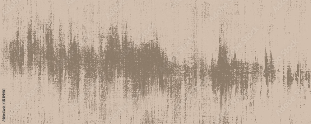 Aufkleber abstract sound wave illustration representing audio frequencies in a soft, muted color palette