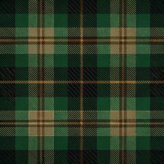 green plaid fabric texture