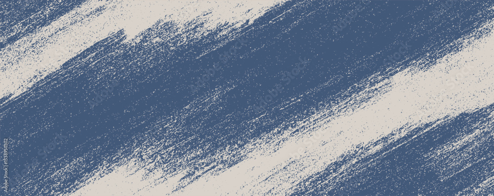 Poster bold blue and white brushstroke pattern showcasing dynamic texture and artistic flair