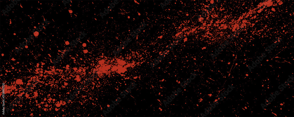 Poster vibrant splatters of red paint against a deep black backdrop create an energetic and dynamic abstrac